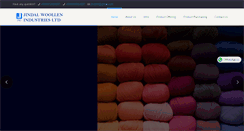 Desktop Screenshot of jindalwoollen.com