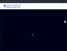 Tablet Screenshot of jindalwoollen.com